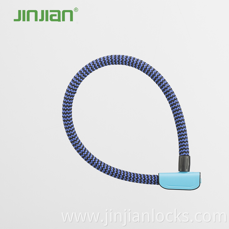 JinJian Anti-Theft Bike Motorcycle Accessories Chain Cable Bicycle Key Bicycle Lock covered with color cloth